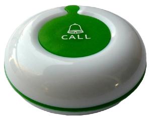 Bouton d'appel sans fil vert